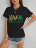 PEACE LOVE IRISH Round Neck Short Sleeve T-Shirt-Teresa's Fashionista LLC