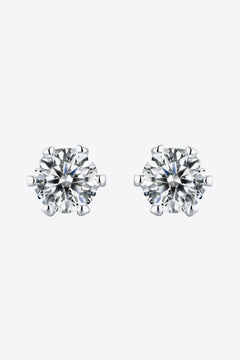Good Days Ahead Moissanite Stud Earrings-Teresa's Fashionista LLC
