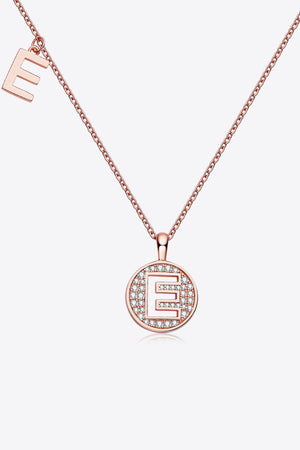 Moissanite A to J Pendant Necklace-Teresa's Fashionista LLC