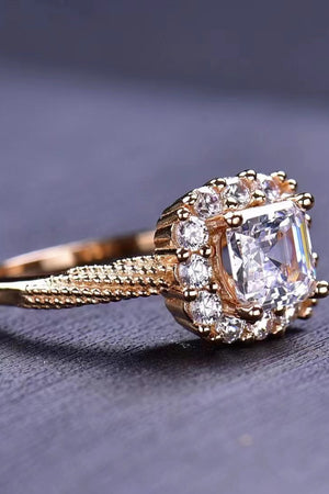 1 Carat Moissanite Twisted Ring-Teresa's Fashionista LLC