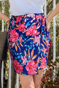 Floral Tied Mini Skirt-Teresa's Fashionista LLC