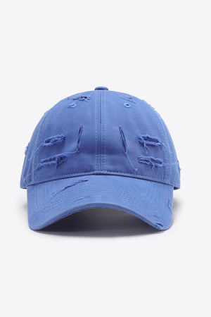 Distressed Adjustable Baseball Cap-Teresa's Fashionista LLC