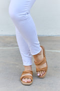 Qupid Summertime Fine Double Strap Twist Sandals-Teresa's Fashionista LLC