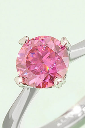 1 Carat Moissanite 925 Sterling Silver Solitaire Ring-Teresa's Fashionista LLC