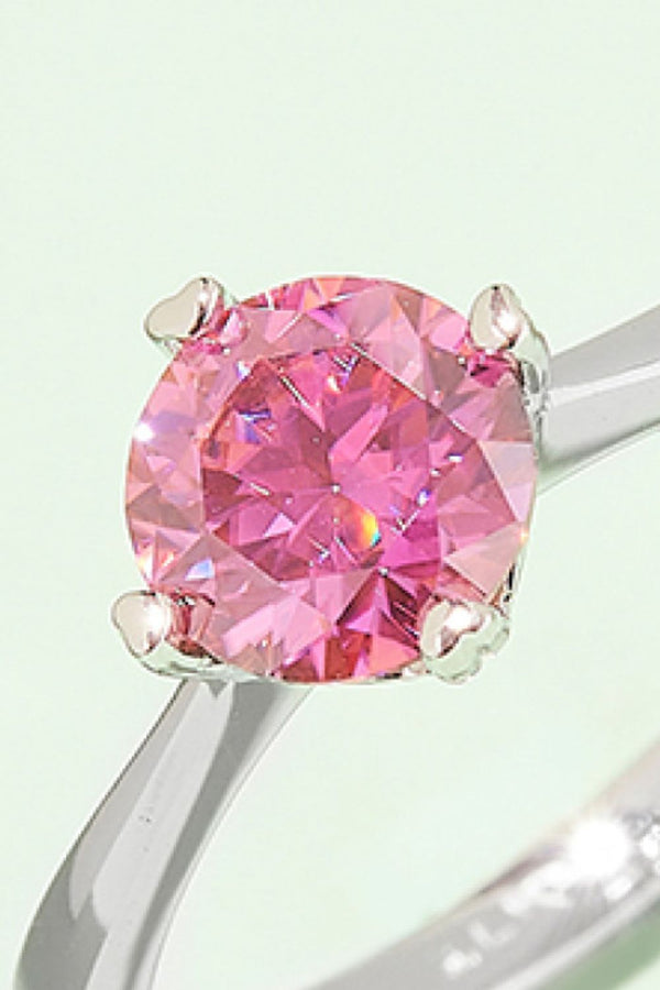 1 Carat Moissanite 925 Sterling Silver Solitaire Ring-Teresa's Fashionista LLC
