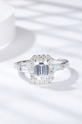 1 Carat Moissanite Geometric 925 Sterling Silver Ring-Teresa's Fashionista LLC