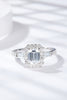1 Carat Moissanite Geometric 925 Sterling Silver Ring-Teresa's Fashionista LLC