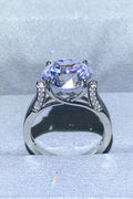 5 Carat Moissanite Platinum-Plated Ring-Teresa's Fashionista LLC