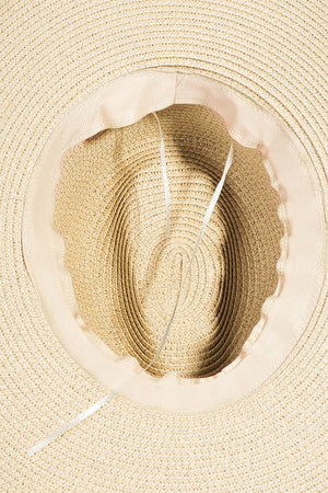 Fame Geometric Raw Hem Hat-Teresa's Fashionista LLC