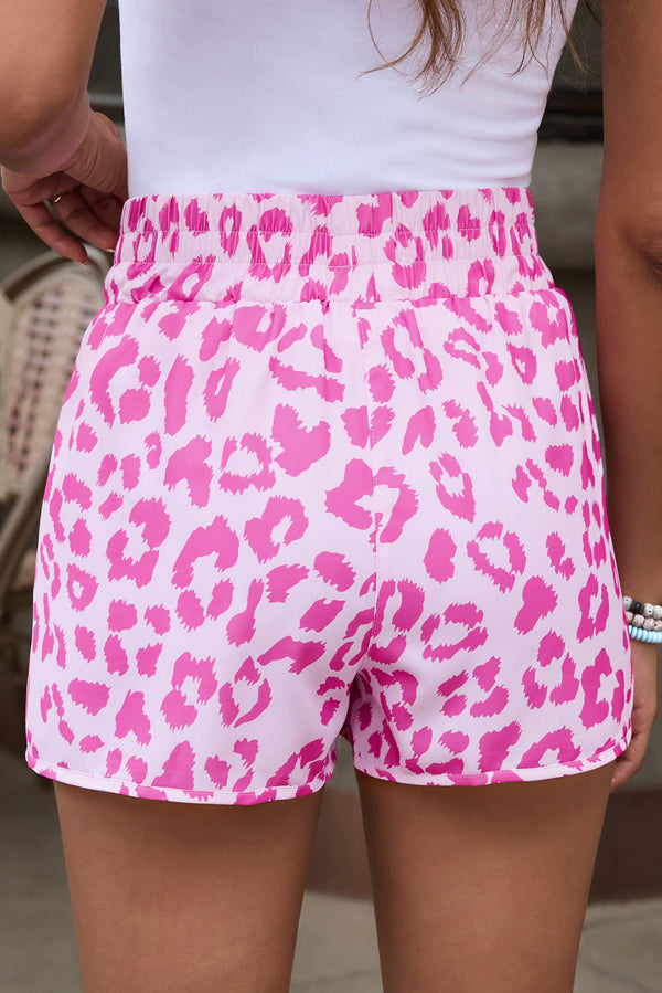 Leopard Elastic Waist Shorts-Teresa's Fashionista LLC