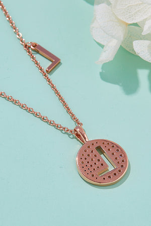 Moissanite K to T Pendant Necklace-Teresa's Fashionista LLC