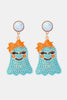 Smiling Ghost Shape Synthetic Pearl Earrings-Teresa's Fashionista LLC