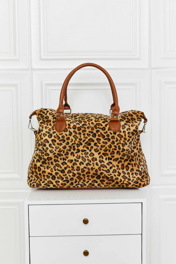Animal Print Brushed Weekender Bag-Teresa's Fashionista LLC