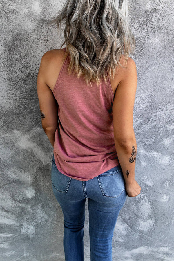 Curved Hem Grecian Tank Top-Teresa's Fashionista LLC
