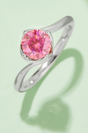 1 Carat Moissanite 925 Sterling Silver Solitaire Ring-Teresa's Fashionista LLC