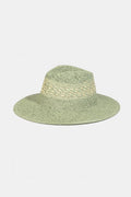 Fame Contrast Wide Brim Straw Hat-Teresa's Fashionista LLC