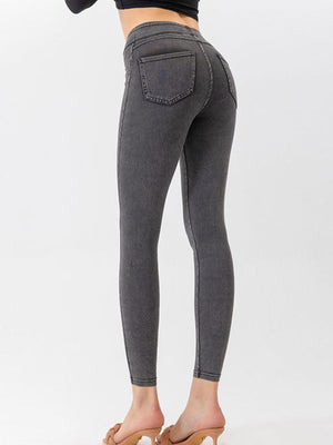 High Waist Cropped Jeans-Teresa's Fashionista LLC