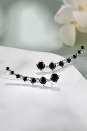 1.9 Carat Moissanite 925 Sterling Silver Earrings-Teresa's Fashionista LLC