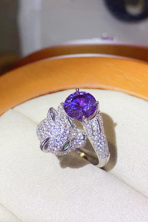 2 Carat Moissanite Adjustable Animal Bypass Ring-Teresa's Fashionista LLC
