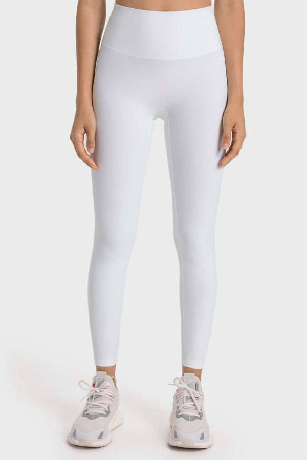 High-Rise Wide Waistband Yoga Leggings-Teresa's Fashionista LLC