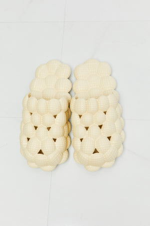 NOOK JOI Laid Back Bubble Slides in Khaki-Teresa's Fashionista LLC