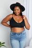 Zenana Full Size Textured Spaghetti Strap Bralette in Black-Teresa's Fashionista LLC