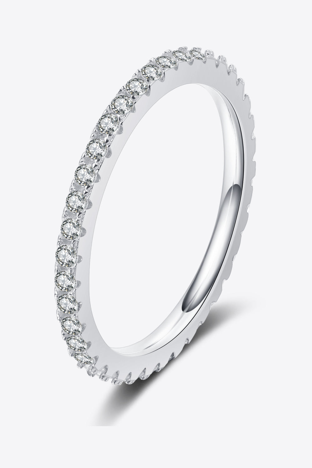 Curious Time 925 Sterling Silver Moissanite Ring-Teresa's Fashionista LLC