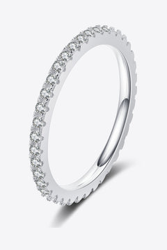 Curious Time 925 Sterling Silver Moissanite Ring-Teresa's Fashionista LLC