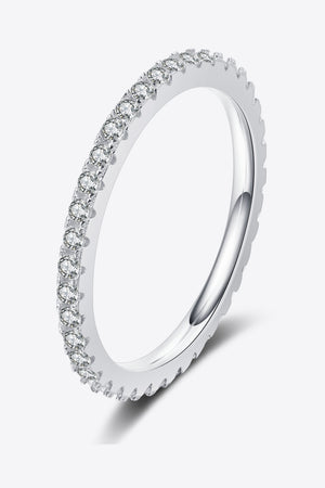 Curious Time 925 Sterling Silver Moissanite Ring-Teresa's Fashionista LLC
