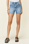Judy Blue Full Size High Waist Rhinestone Decor Denim Shorts-Teresa's Fashionista LLC