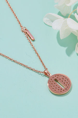 Moissanite A to J Pendant Necklace-Teresa's Fashionista LLC