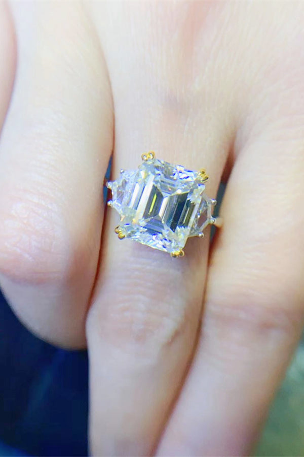 5 Carat Moissanite 925 Sterling Silver Ring-Teresa's Fashionista LLC