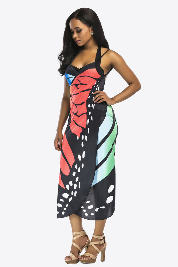 Butterfly Spaghetti Strap Cover Up-Teresa's Fashionista LLC