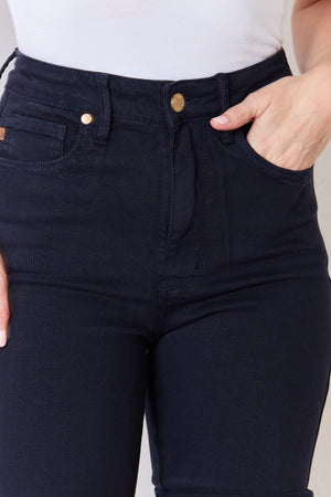 Judy Blue Full Size High Waist Tummy Control Bermuda Shorts-Teresa's Fashionista LLC