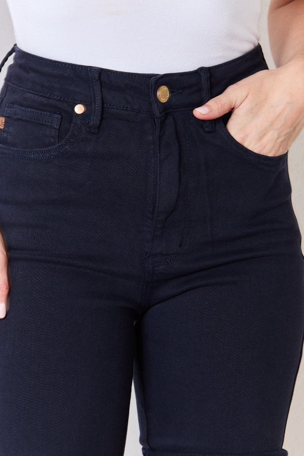 Judy Blue Full Size High Waist Tummy Control Bermuda Shorts-Teresa's Fashionista LLC