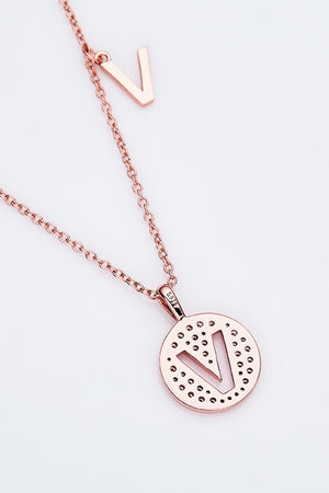 Moissanite U to Z Pendant Necklace-Teresa's Fashionista LLC