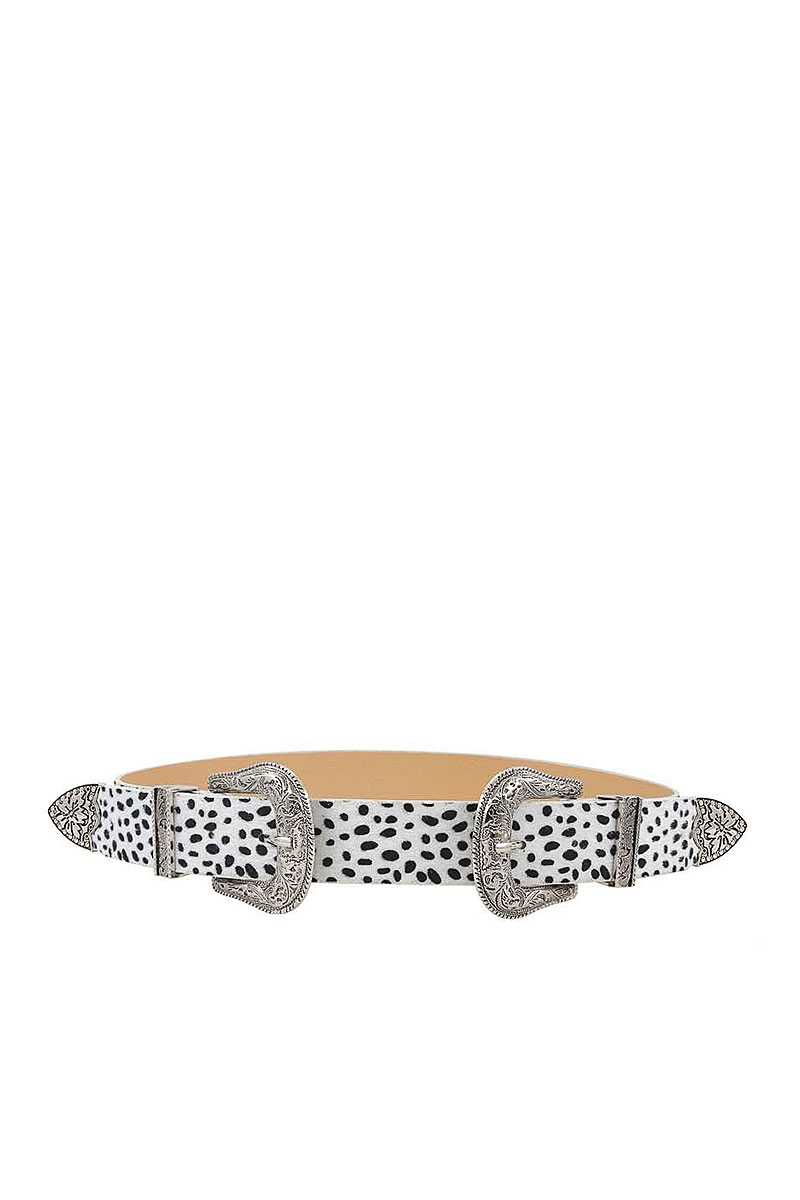 Fashion Chic Trendy Double Buckle Leopar Belt-Teresa's Fashionista LLC