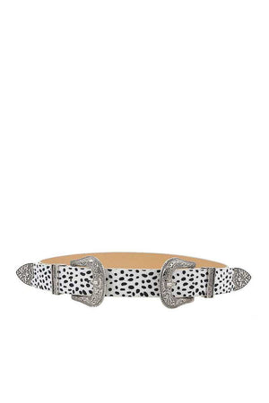 Fashion Chic Trendy Double Buckle Leopar Belt-Teresa's Fashionista LLC