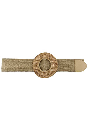 Modern Straw Round Belt-Teresa's Fashionista LLC