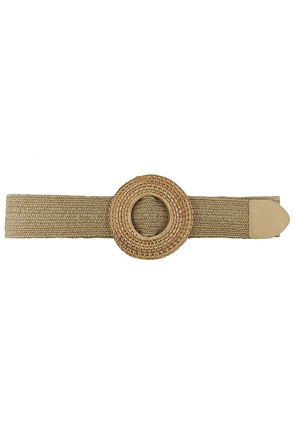 Modern Straw Round Belt-Teresa's Fashionista LLC