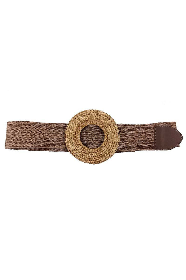 Modern Straw Round Belt-Teresa's Fashionista LLC