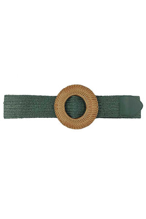 Modern Straw Round Belt-Teresa's Fashionista LLC