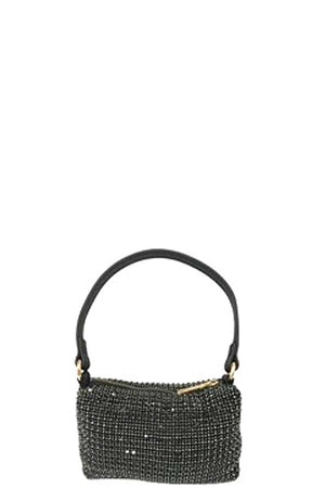 Fashion Chic Rhinestone Handle Clutch Bag-Teresa's Fashionista LLC