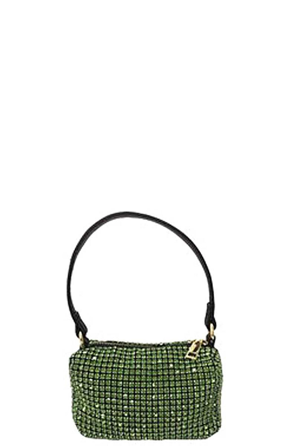 Fashion Chic Rhinestone Handle Clutch Bag-Teresa's Fashionista LLC