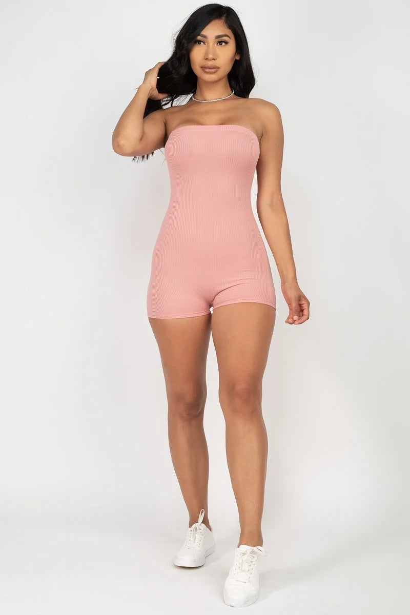 Fitted Tube Romper-Teresa's Fashionista LLC