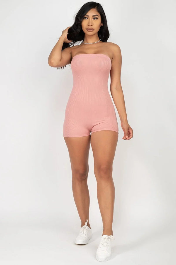 Fitted Tube Romper-Teresa's Fashionista LLC