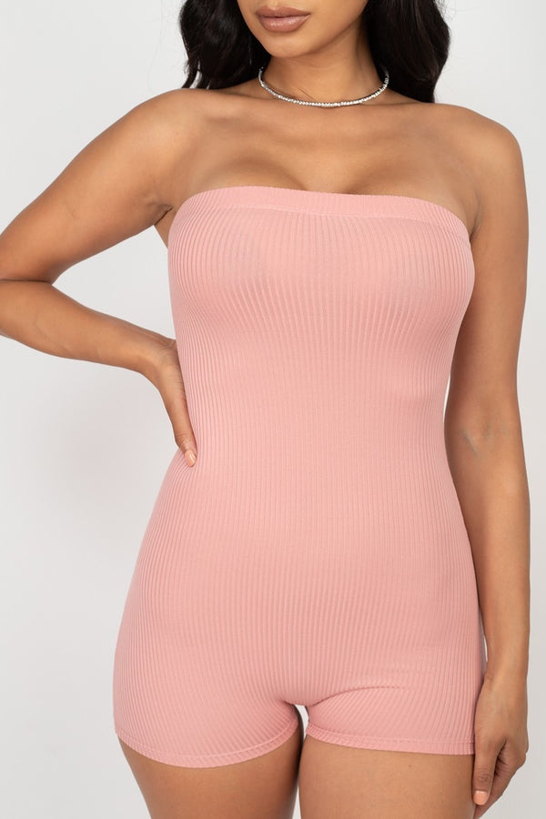 Fitted Tube Romper-Teresa's Fashionista LLC