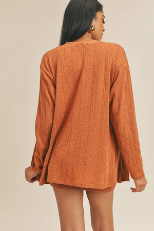 Cardigan Solid Color 3 Piece Set-Teresa's Fashionista LLC