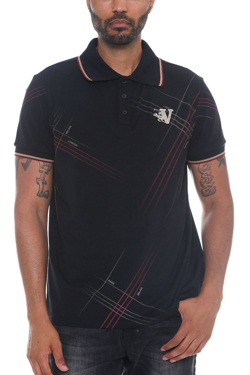 Version Couture Polo Button Down Shirt-Teresa's Fashionista LLC