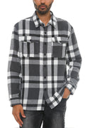 Men's Checkered Soft Flannel Shacket-Teresa's Fashionista LLC